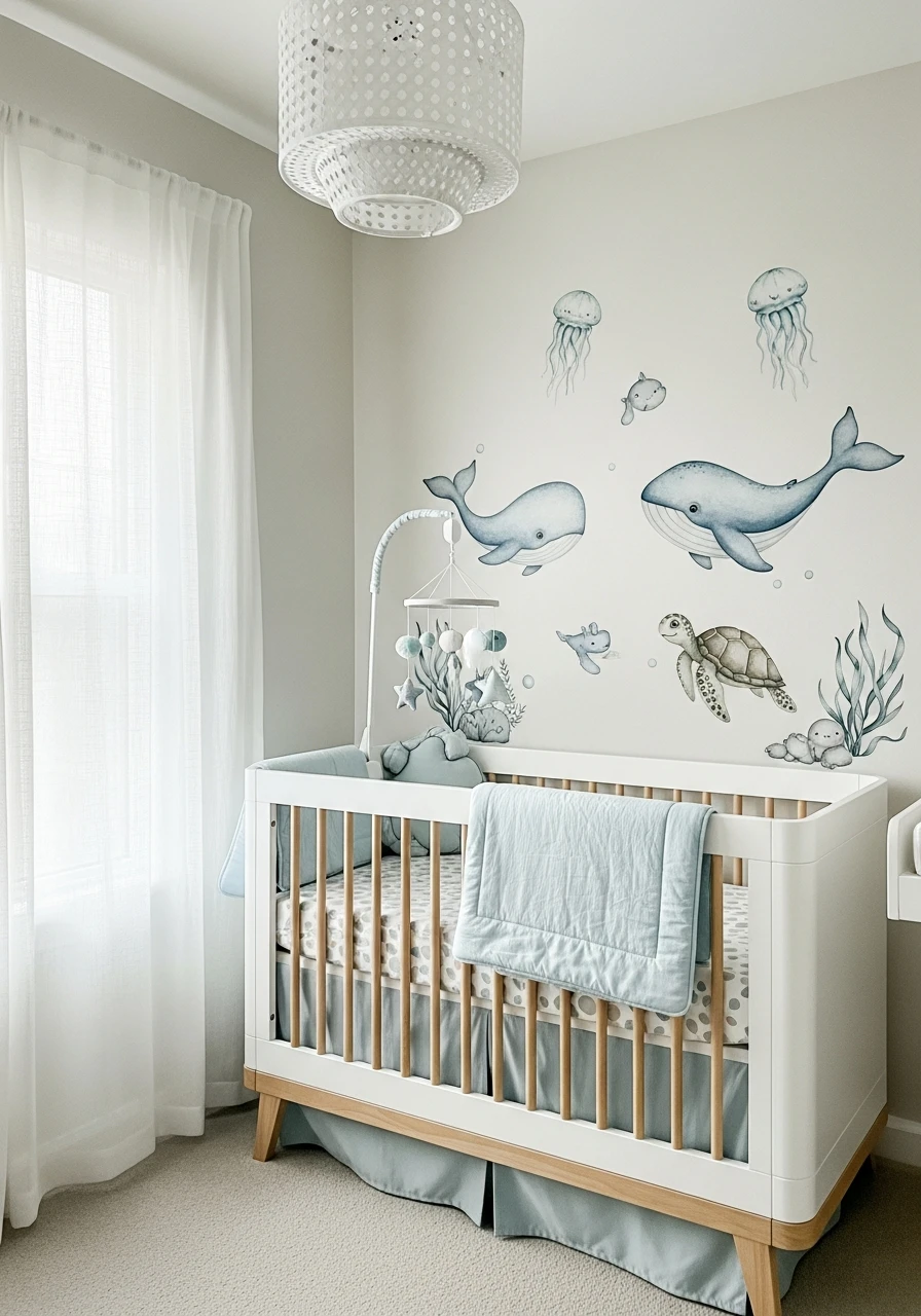 Under The Sea Ocean - 30 Adorable Nursery Room Themes for Any Budget