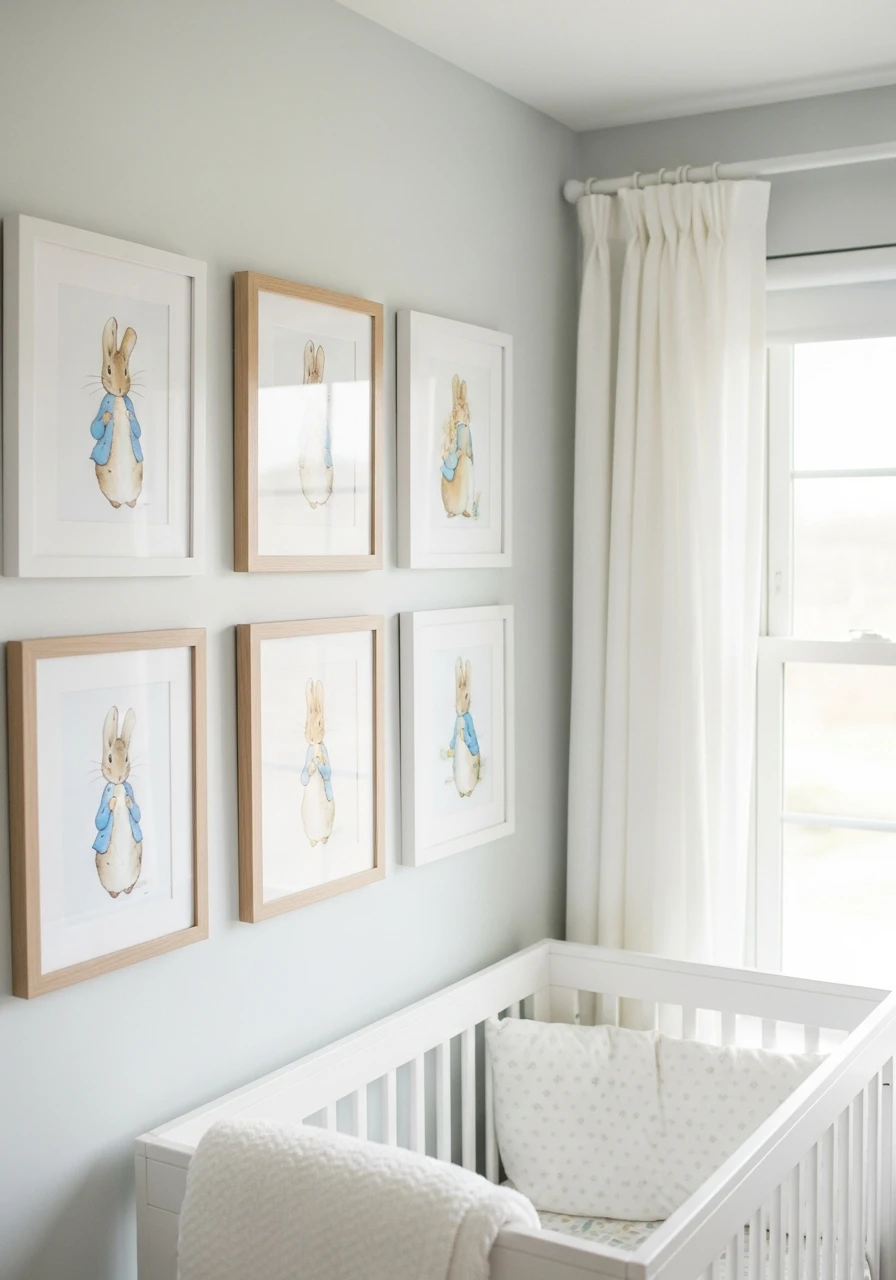 Framed Peter Rabbit Wall Art - Peter Rabbit Nursery Ideas: Create a Magical Space!