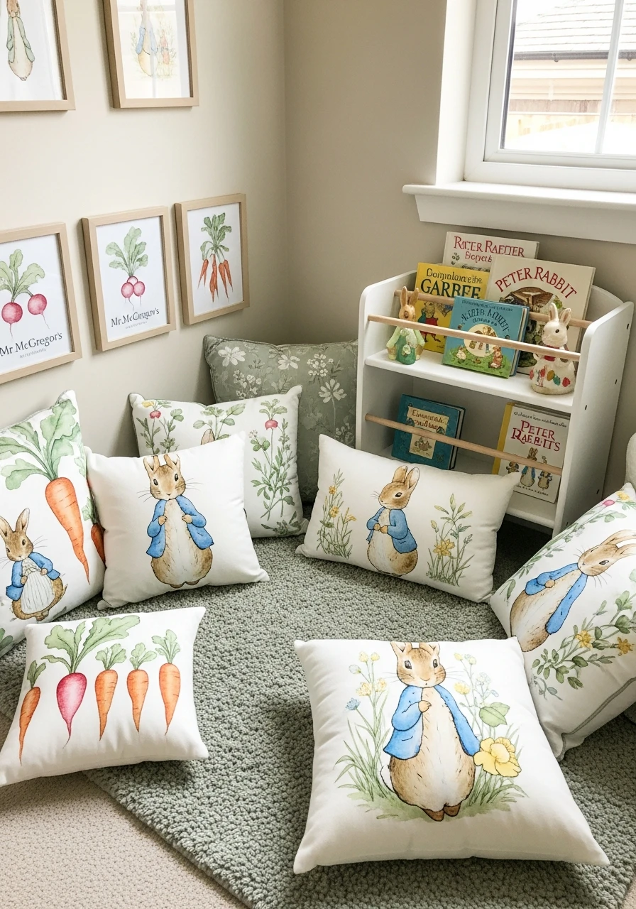 Garden-Themed Reading Nook - Peter Rabbit Nursery Ideas: Create a Magical Space!