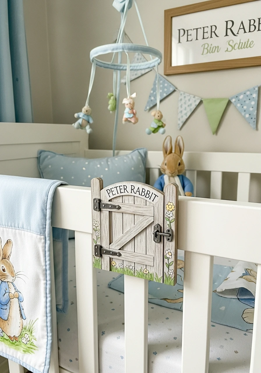 Wooden Garden Sign Decor - Peter Rabbit Nursery Ideas: Create a Magical Space!