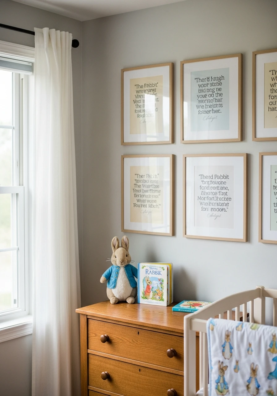 Framed Story Quote Prints - Peter Rabbit Nursery Ideas: Create a Magical Space!