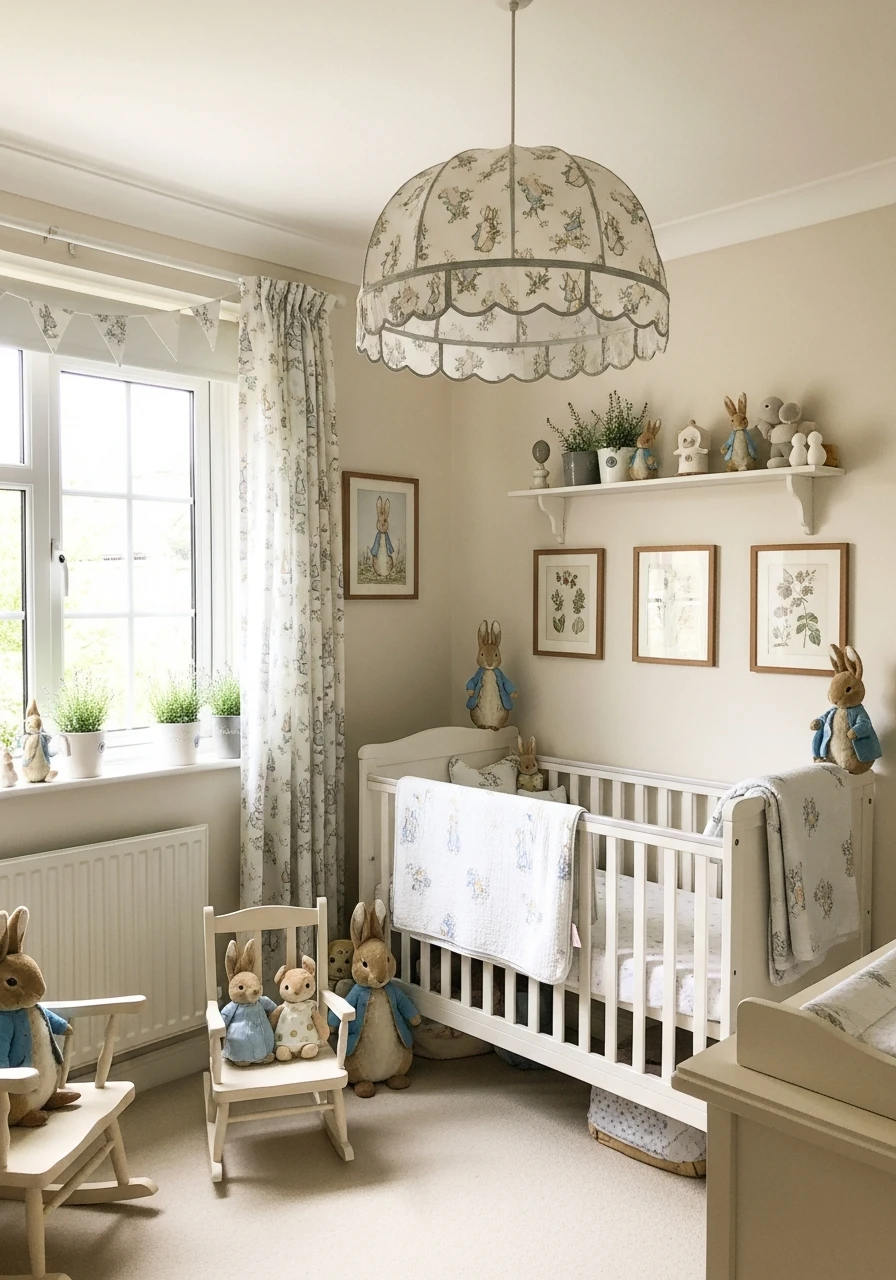Garden-Inspired Pendant Light - Peter Rabbit Nursery Ideas: Create a Magical Space!