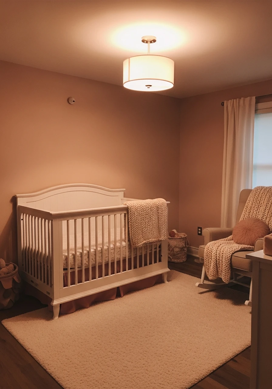 Install Dimmer Switches - 35 Chic Pink Nursery Ideas That Look Instantly High-End