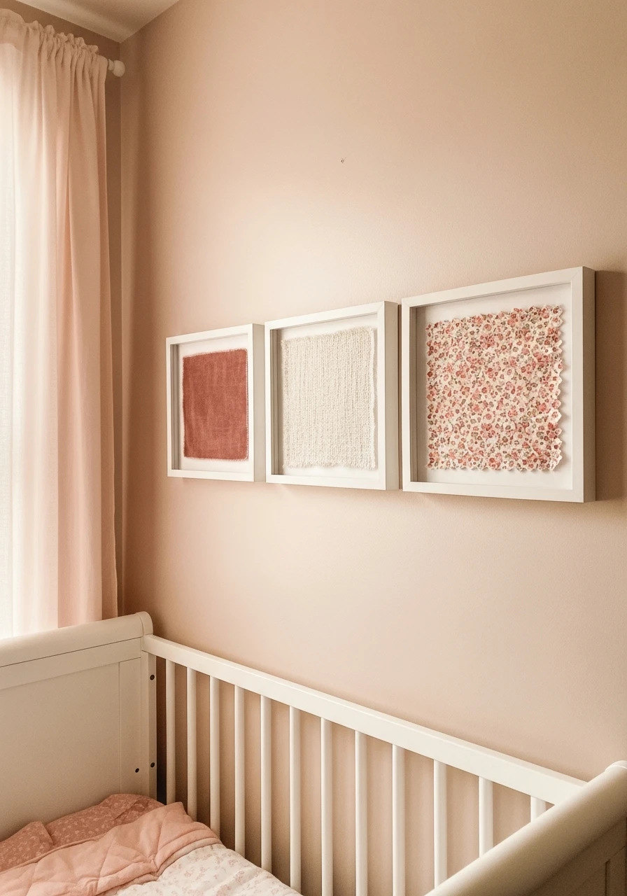 Frame Pretty Fabric - 35 Chic Pink Nursery Ideas That Look Instantly High-End