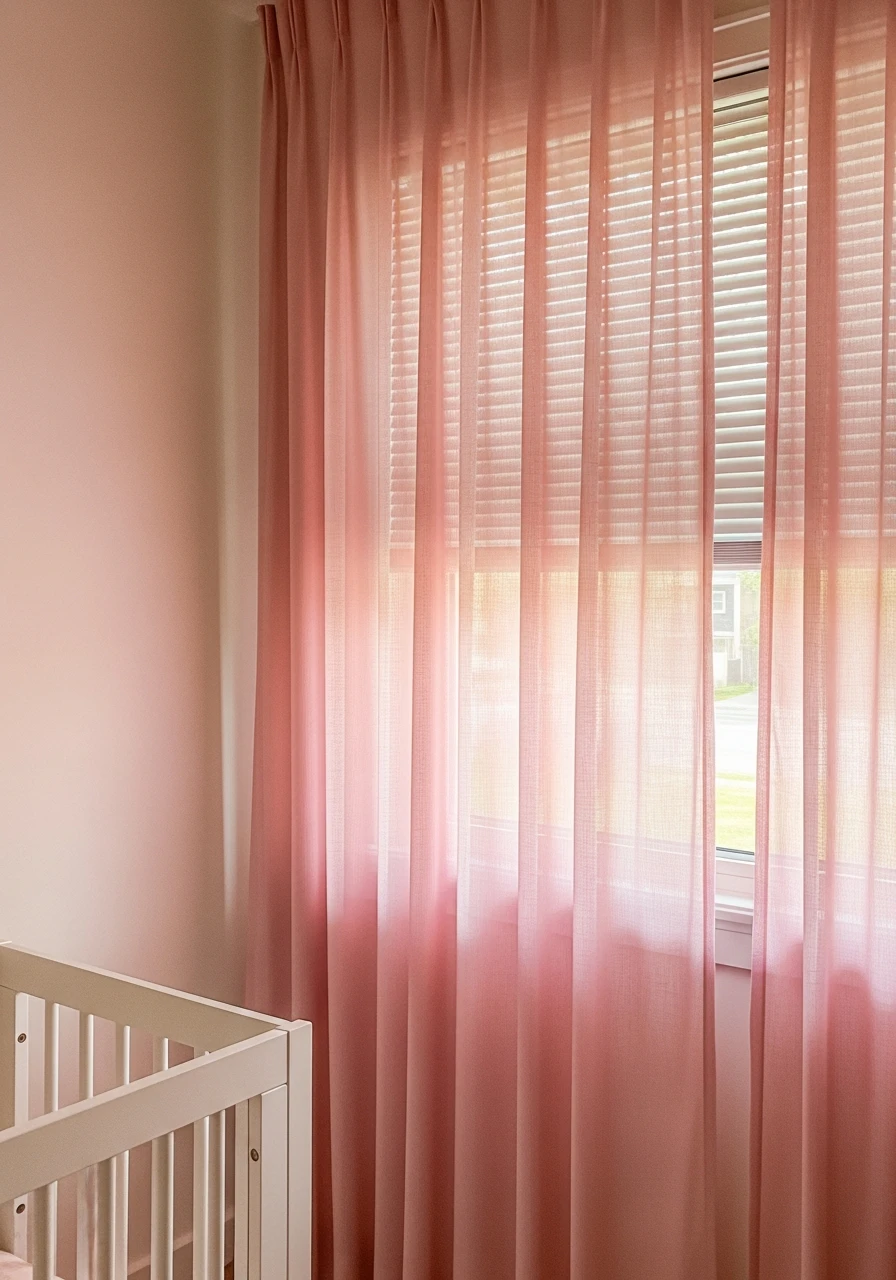 Light Filtering Pink Curtains - 35 Chic Pink Nursery Ideas That Look Instantly High-End