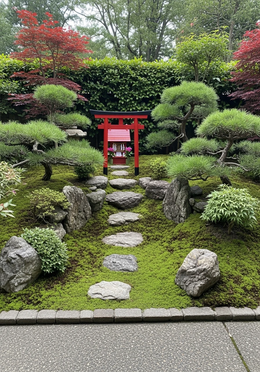 Mini Torii Gate Accent Garden