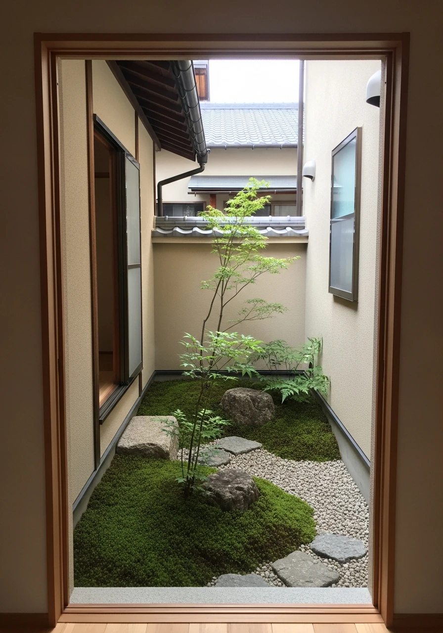 Small Courtyard Tsuboniwa Style Garden