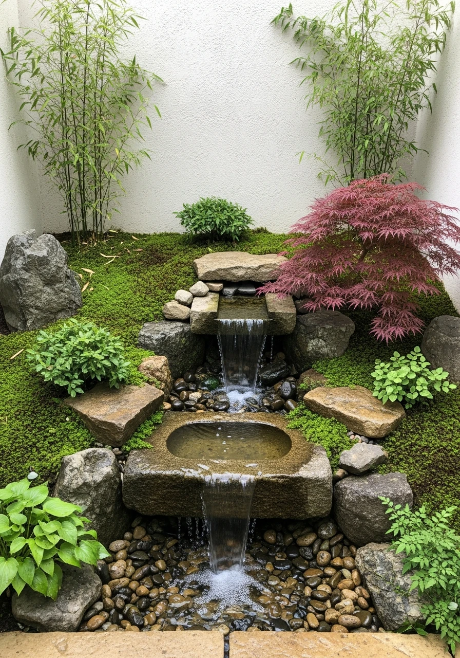 Mini Waterfall Basin Feature Garden