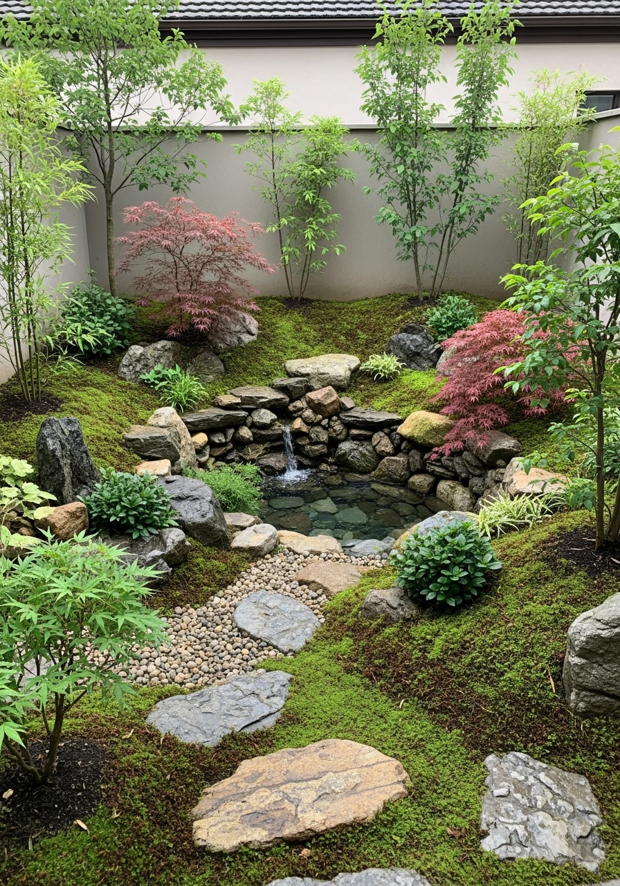 Mini Forest Bathing Inspired Backyard