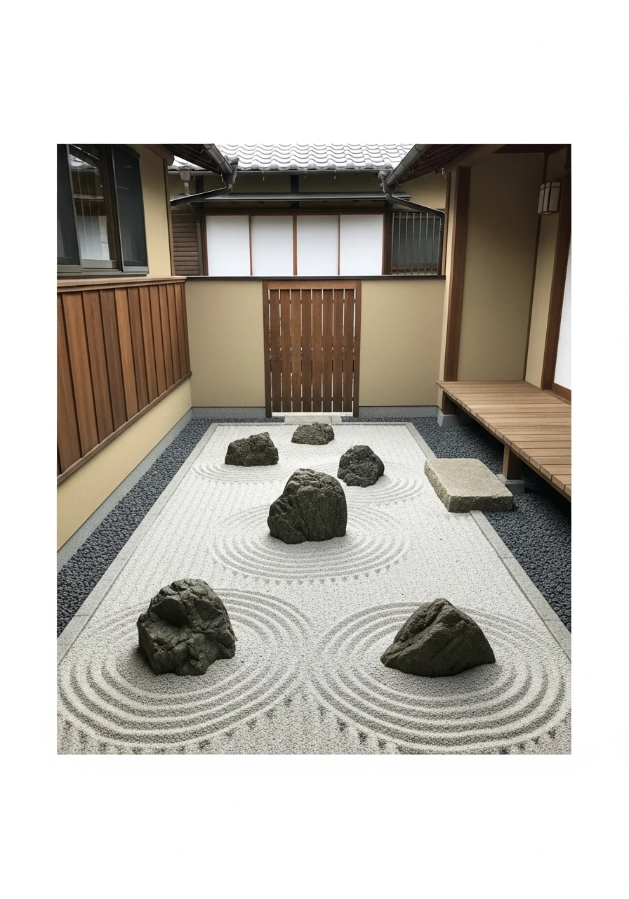 Rock and Sand Karesansui Courtyard