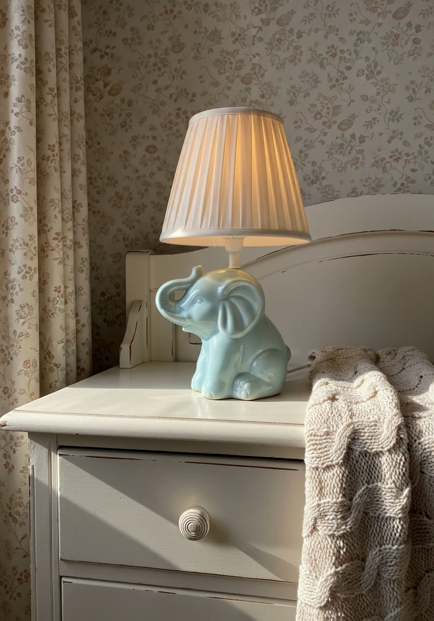 Ceramic Animal Lamps - 35 Vintage Nursery Ideas That Look Expensive But Aren't