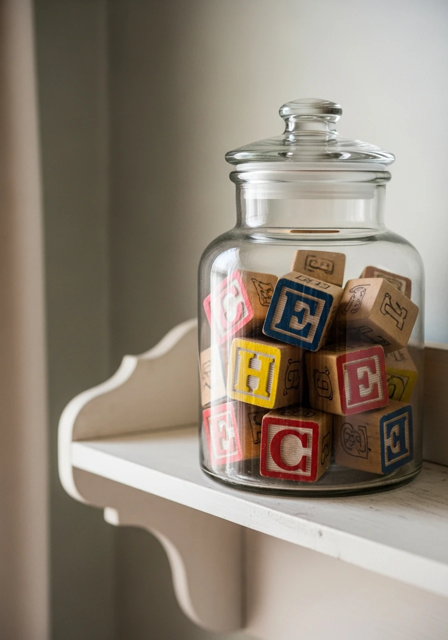 Wooden Blocks Toy - 35 Vintage Nursery Ideas That Look Expensive But Aren't