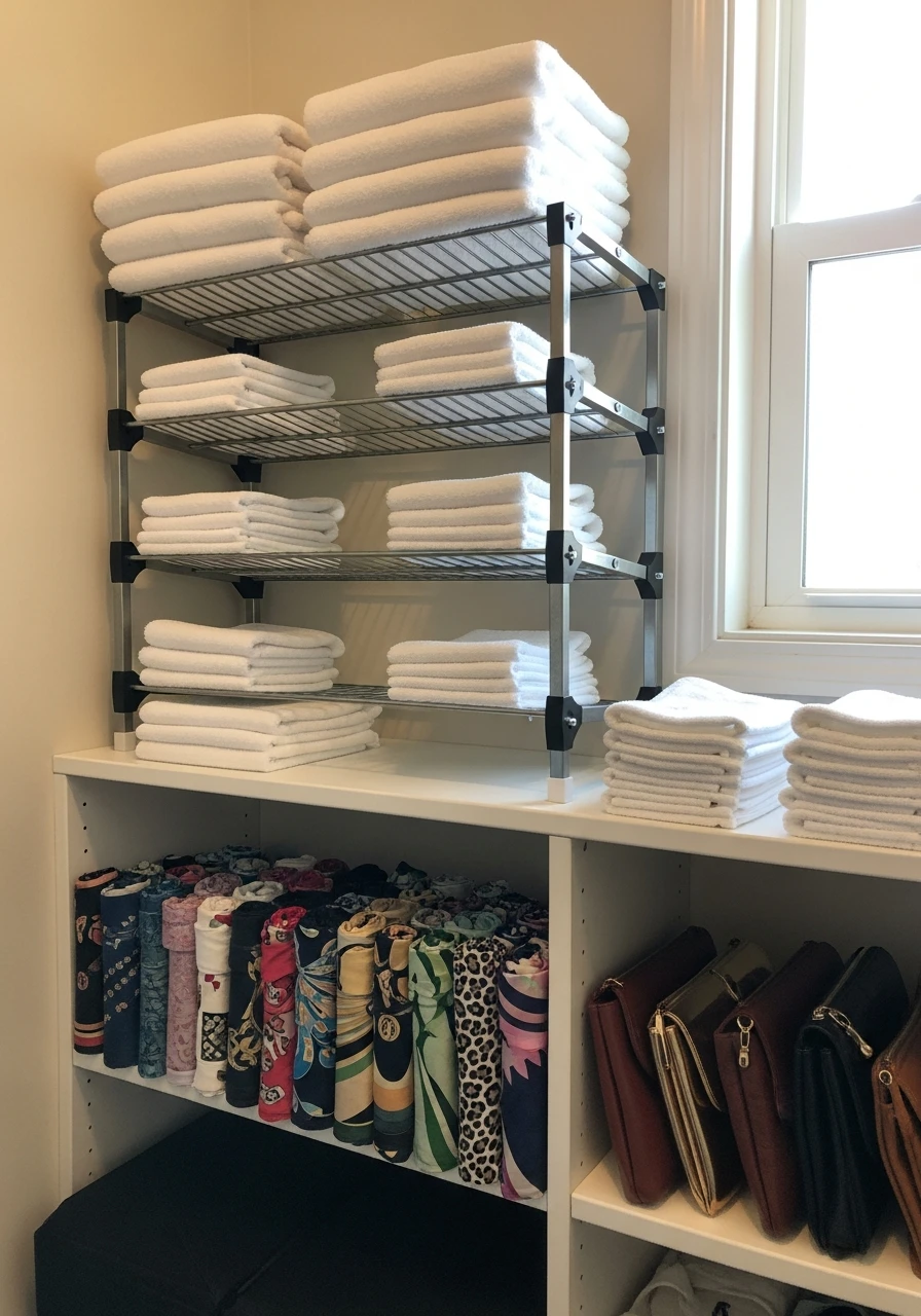 Repurpose Shoe Racks - 50 Genius Walk In Closet Organization Ideas for a High-End Look