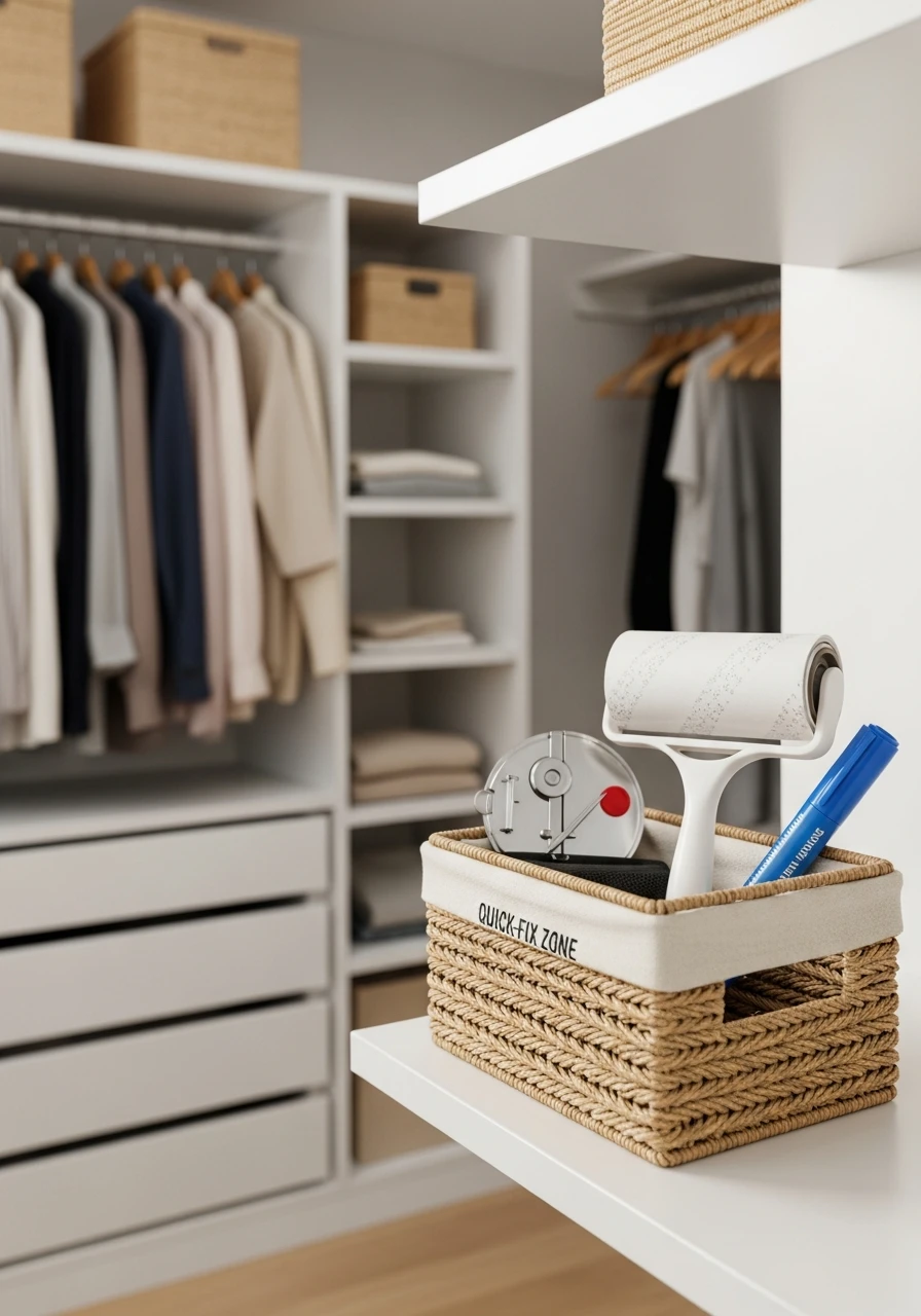 Keep A Tailoring Kit - 50 Genius Walk In Closet Organization Ideas for a High-End Look