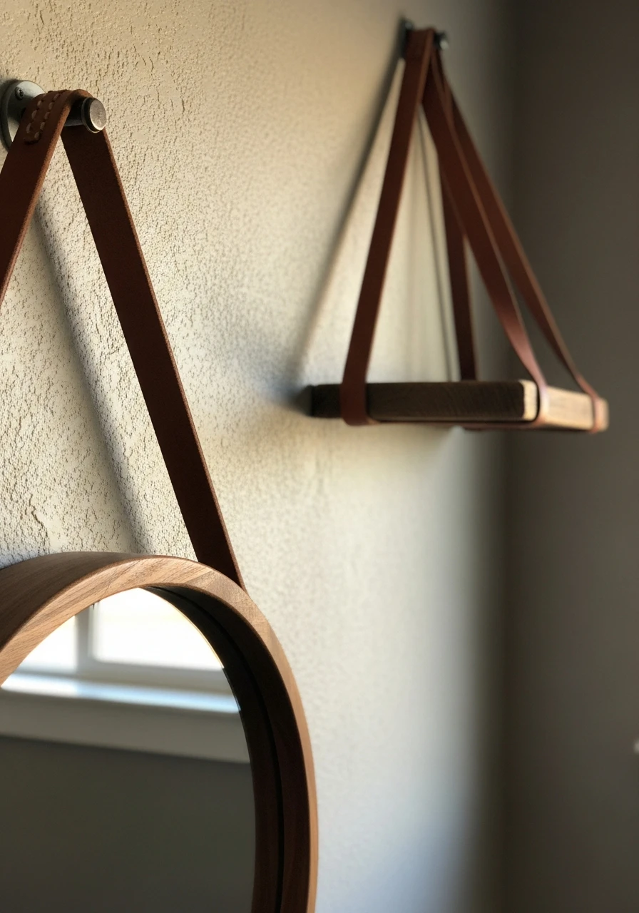Leather Strap Accents - 50 Simple Ways to Get Western Home Decor Ranch Style