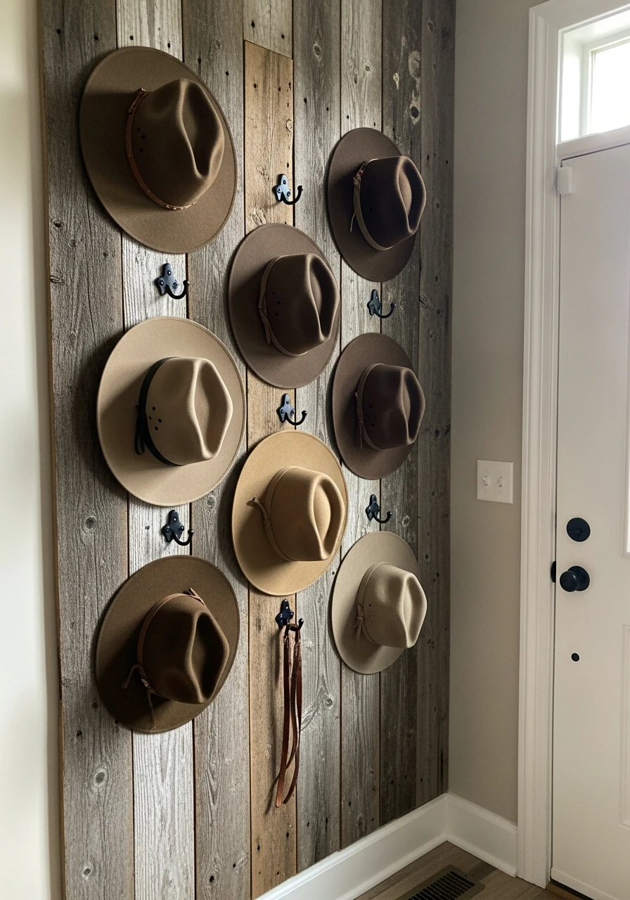 Organize Cowboy Hat Art - 50 Simple Ways to Get Western Home Decor Ranch Style