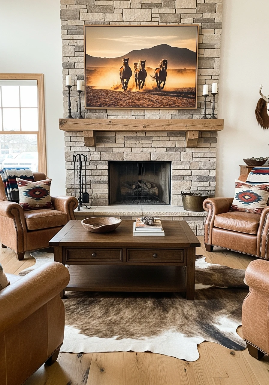 Art of Horses and Desert - 50 Simple Ways to Get Western Home Decor Ranch Style