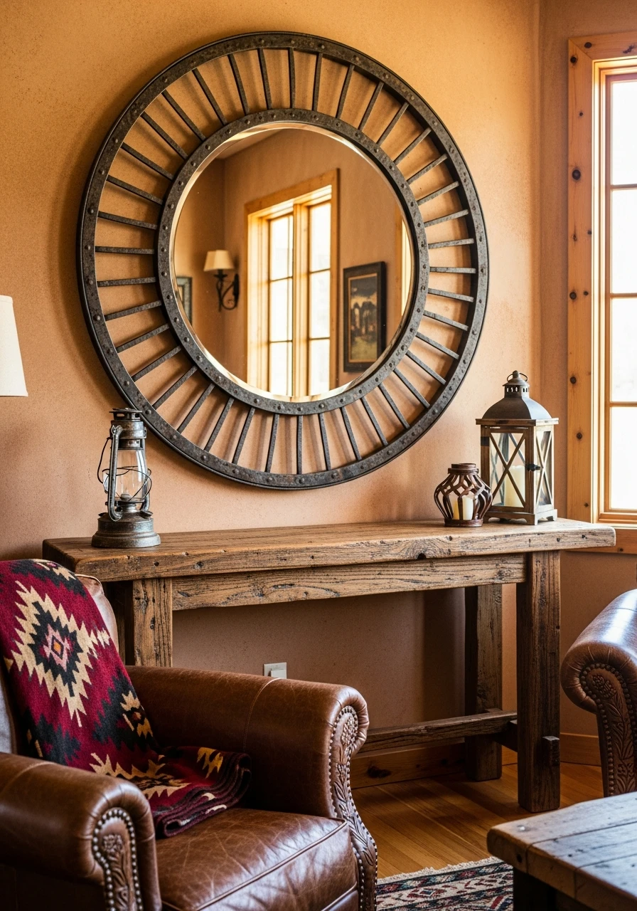 Wagon Wheel Details - 50 Simple Ways to Get Western Home Decor Ranch Style