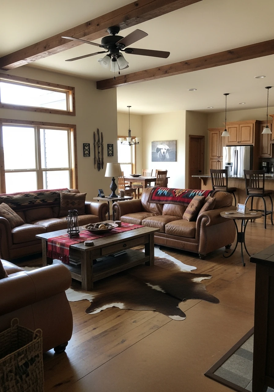 Keep Open Layouts Flowing - 50 Simple Ways to Get Western Home Decor Ranch Style