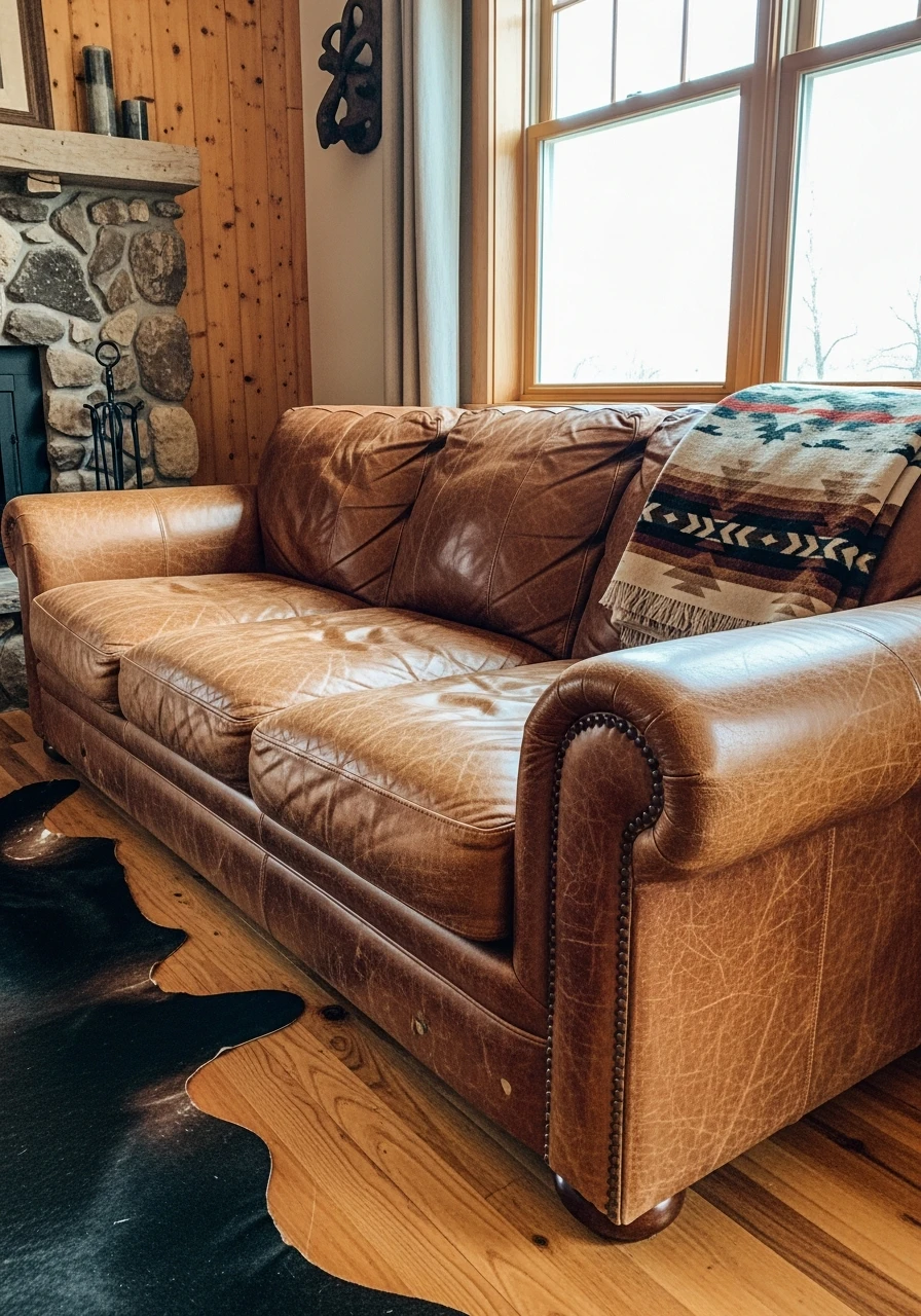 Worn Leather Sofa Comfort - 50 Simple Ways to Get Western Home Decor Ranch Style