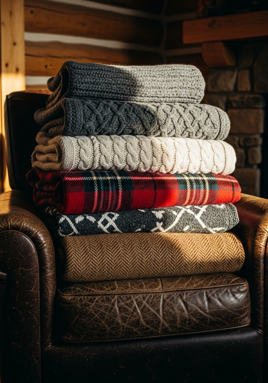 Cozy Wool Throw Blankets - 50 Simple Ways to Get Western Home Decor Ranch Style