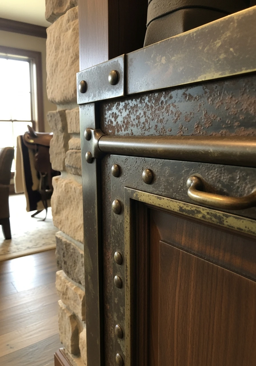 Mix Aged Metal Finishes - 50 Simple Ways to Get Western Home Decor Ranch Style