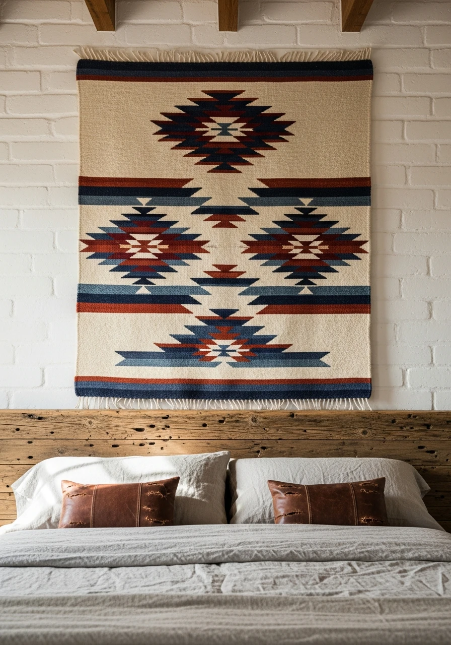 Woven Southwestern Art - 50 Simple Ways to Get Western Home Decor Ranch Style