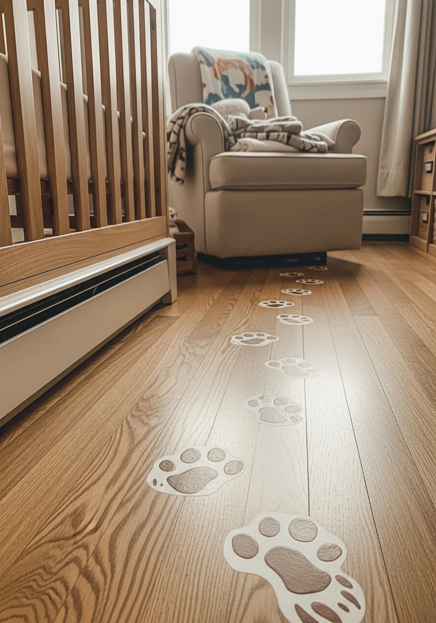 Pooh Footprint Decals - 50 Adorable and High-End Ideas for Your Winnie the Pooh Nursery