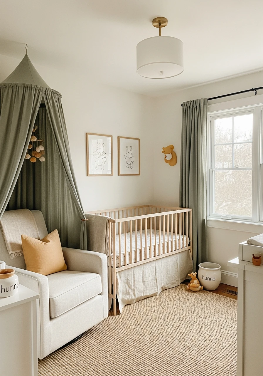 Neutral Pooh Color Palette - 50 Adorable and High-End Ideas for Your Winnie the Pooh Nursery