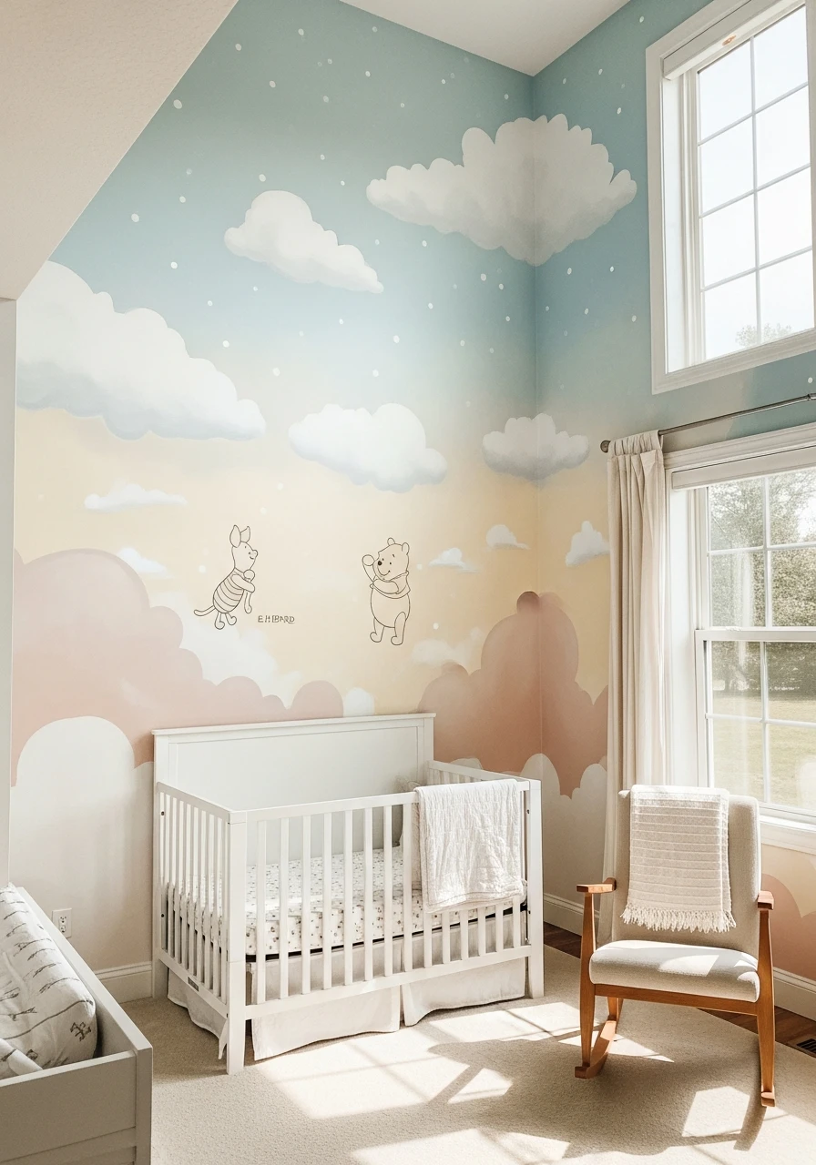 Pooh and Cloud Theme - 50 Adorable and High-End Ideas for Your Winnie the Pooh Nursery