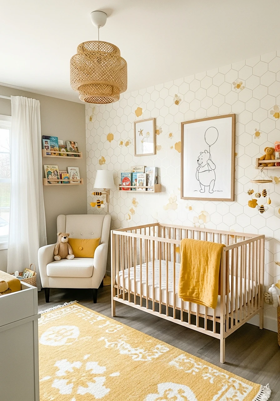 Pooh and Honeybee Theme - 50 Adorable and High-End Ideas for Your Winnie the Pooh Nursery
