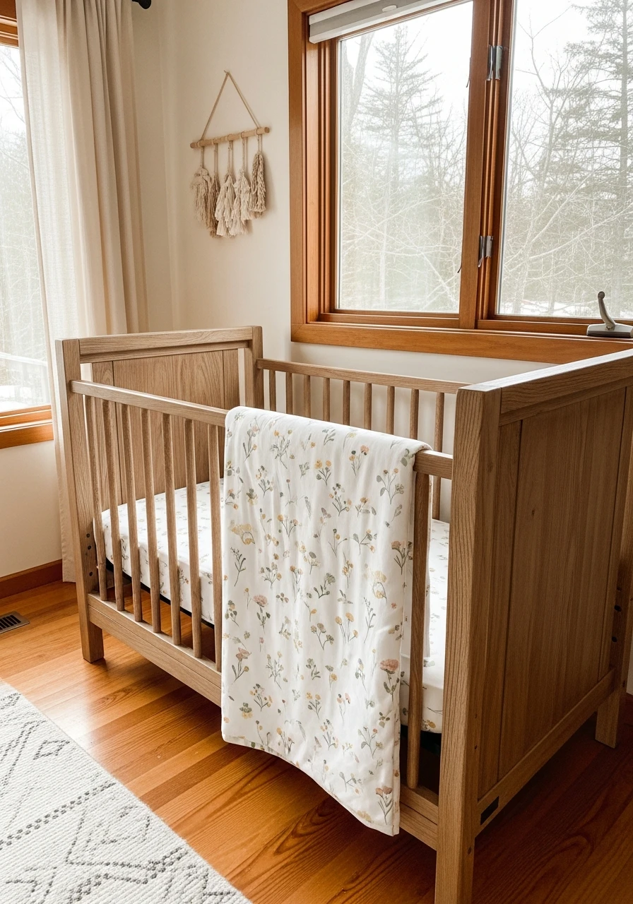 Wildflower Nursery Bedding - 50 Affordable Ideas for the Perfect Woodland Nursery