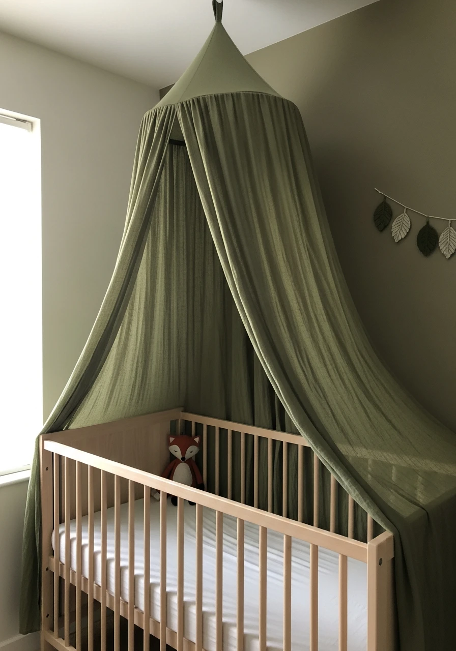Canopy Bedding for Cozy Naps - 50 Affordable Ideas for the Perfect Woodland Nursery