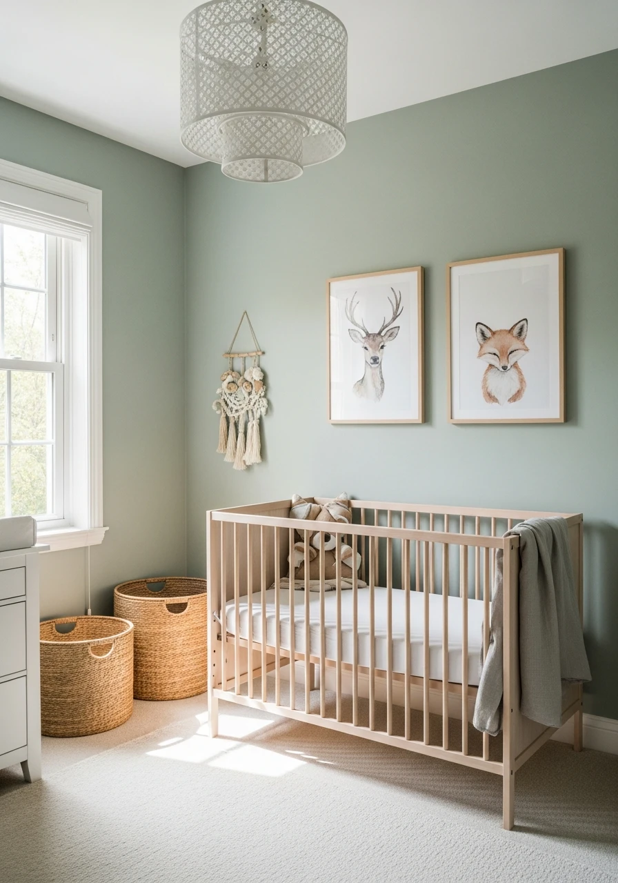 Sage Green Color Palette - 50 Affordable Ideas for the Perfect Woodland Nursery