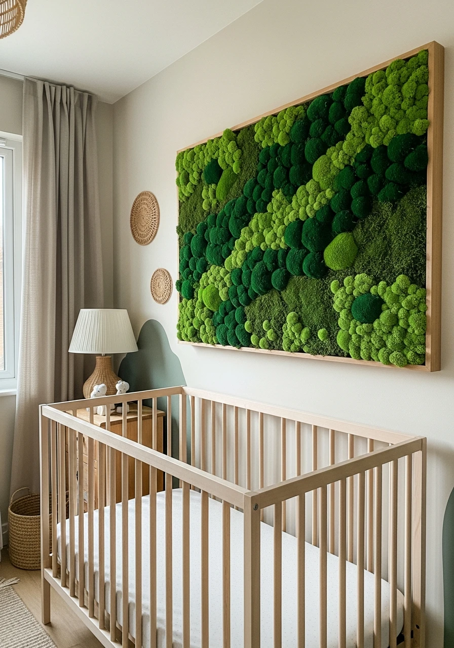 Mount a Mossy Masterpiece - 50 Affordable Ideas for the Perfect Woodland Nursery