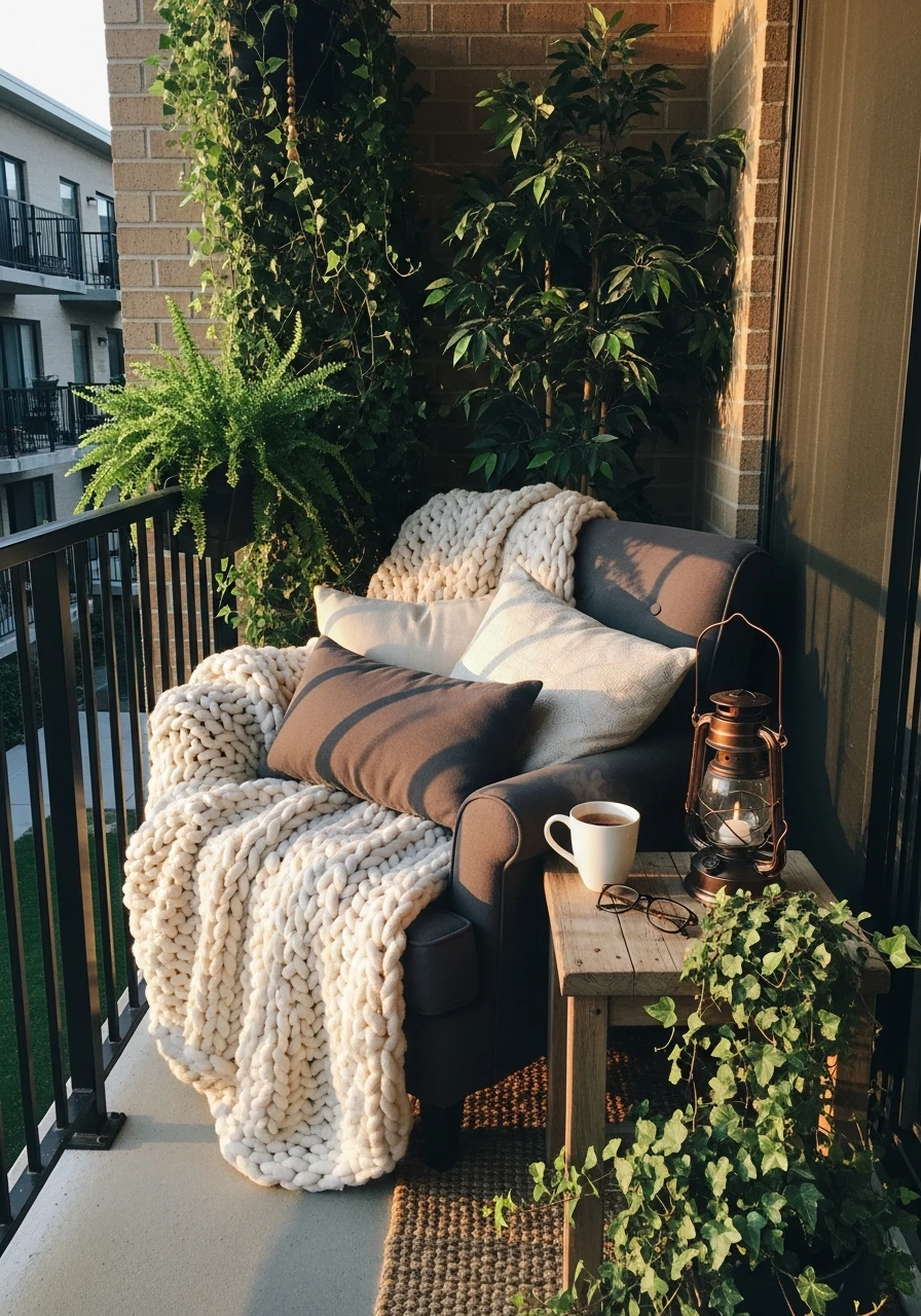 Cozy Reading Nook - 50 Budget-Friendly apartment patio ideas That Look High-End