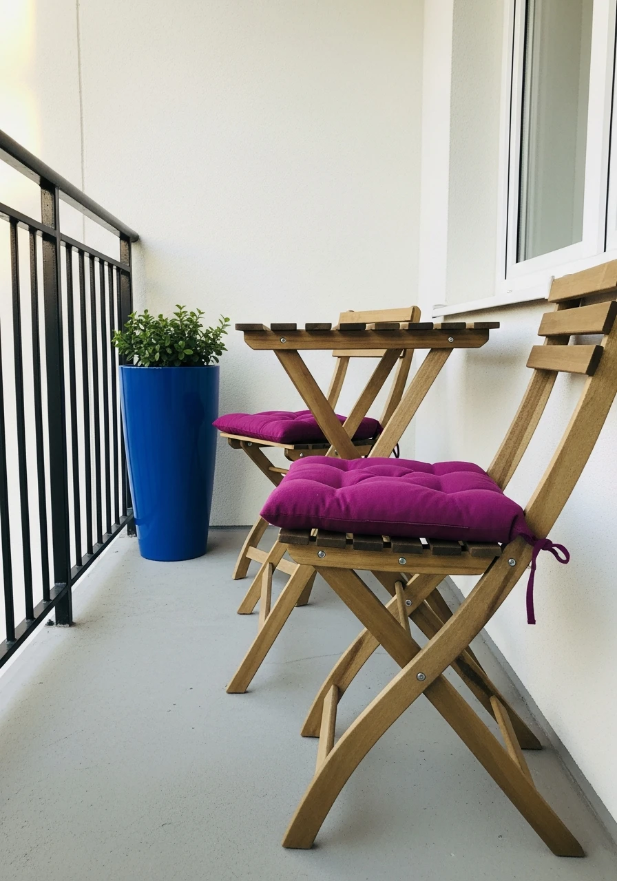 Bold Accent Colors - 50 Budget-Friendly apartment patio ideas That Look High-End