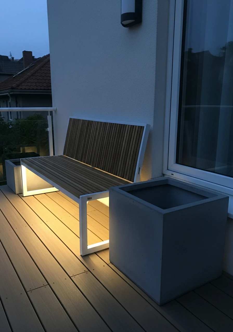 LED Strip Lighting - 50 Budget-Friendly apartment patio ideas That Look High-End