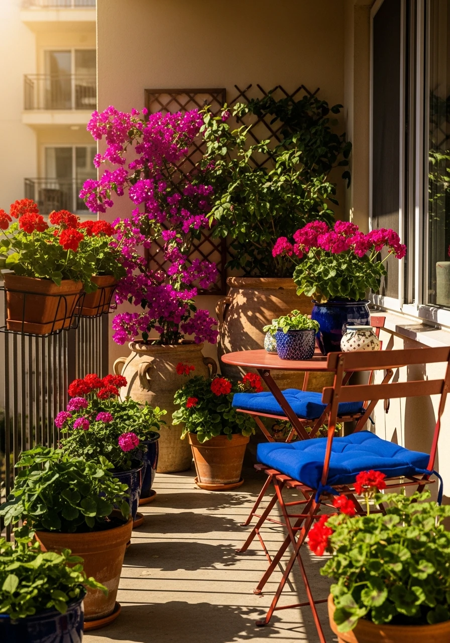 Mediterranean Patio Vibe - 50 Budget-Friendly apartment patio ideas That Look High-End