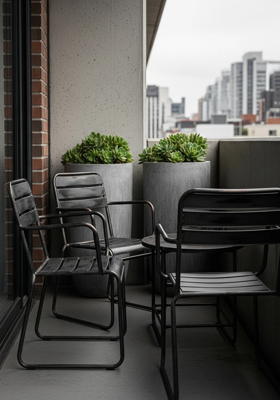 Industrial Apartment Patio - 50 Budget-Friendly apartment patio ideas That Look High-End