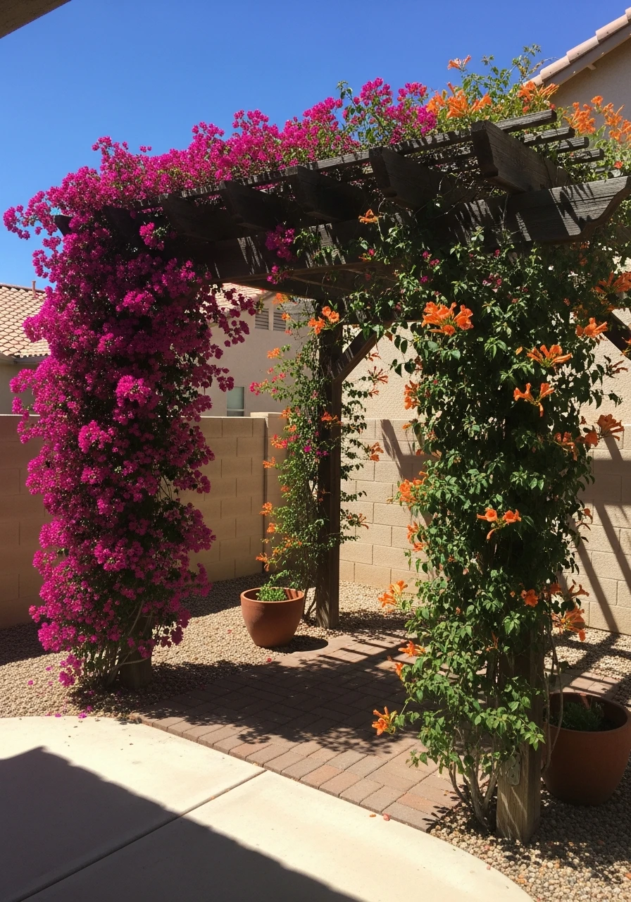 Use Drought-Tolerant Vines - 40 Arizona Backyard Ideas That Beat the Heat on a Budget