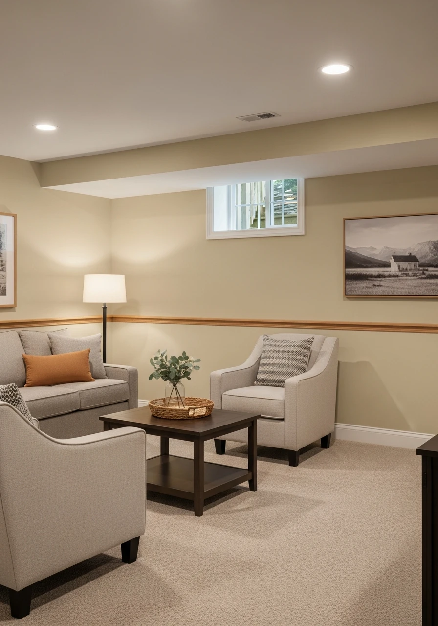 Pale Sand Warm Basement Base Color