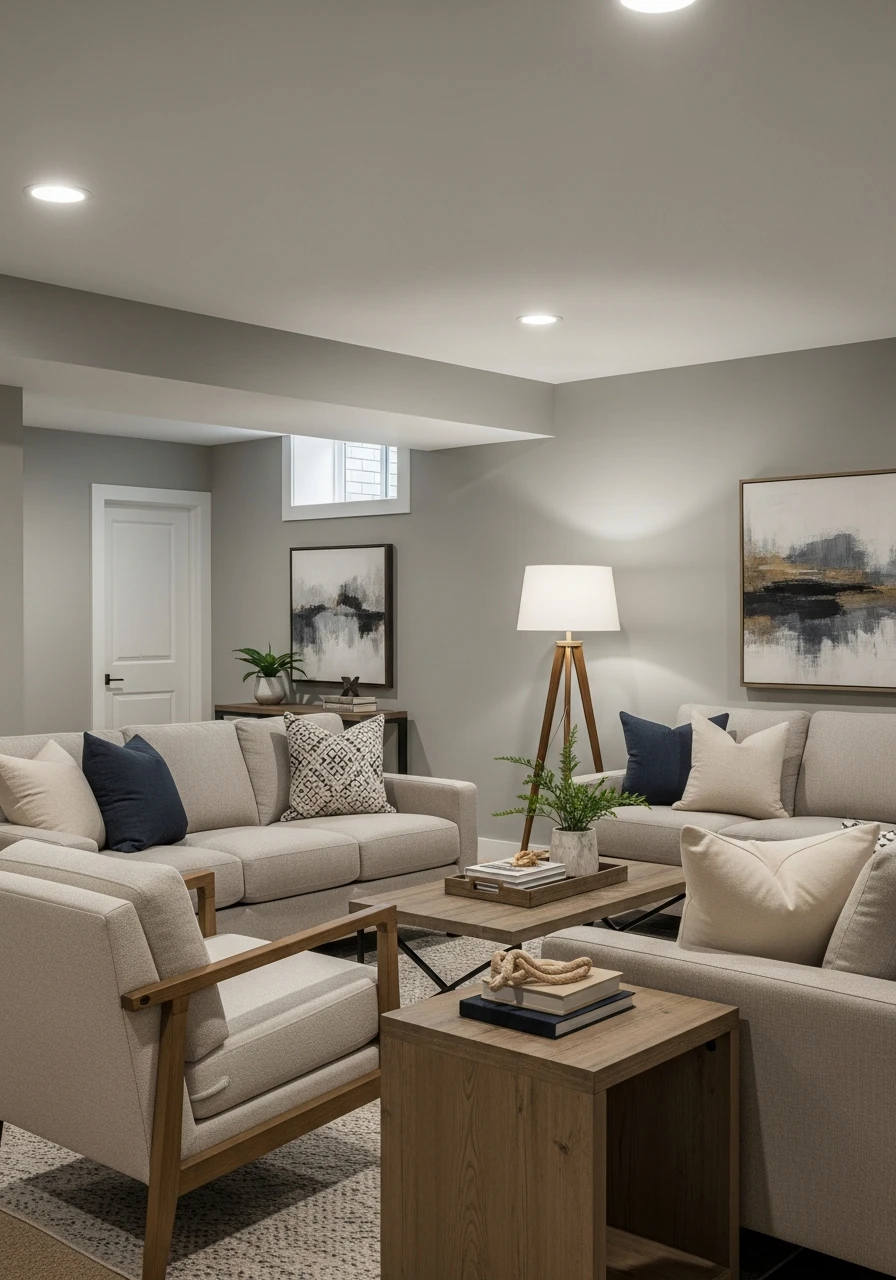 Soft Stone Gray Basement Neutral