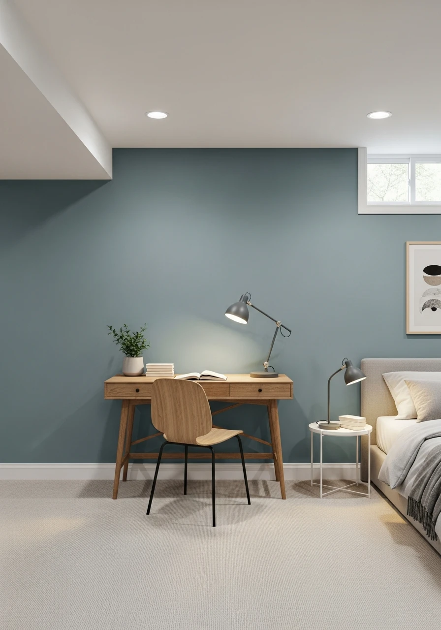 Pebble Beach Blue Gray Basement