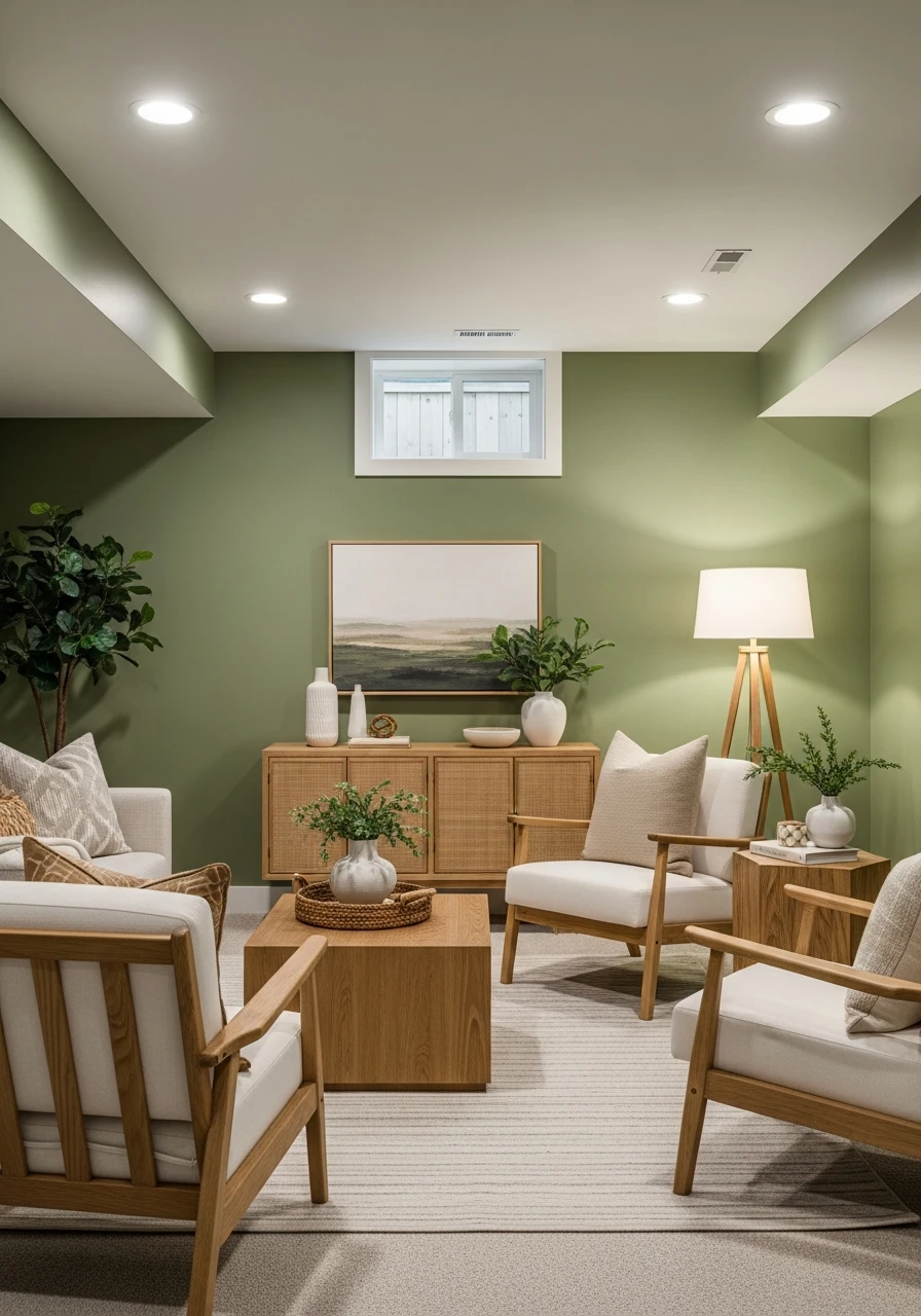 Riverdale Sage Nature Inspired Basement