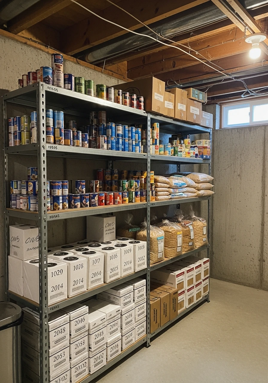 First-In, First-Out Layout - 45 Genius Basement Storage Ideas to Tidy Your Space