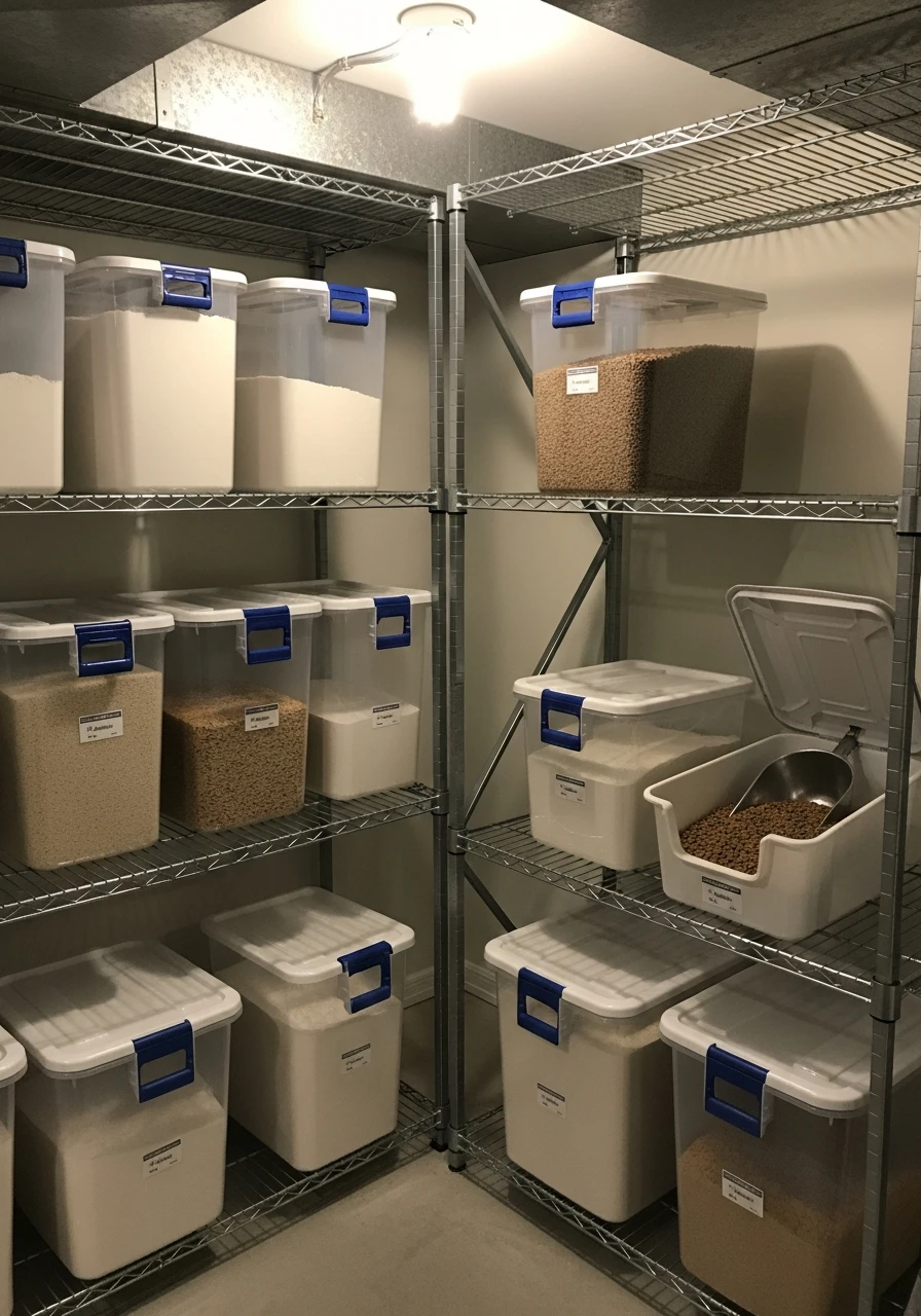 Bulk Food Storage Containers - 45 Genius Basement Storage Ideas to Tidy Your Space