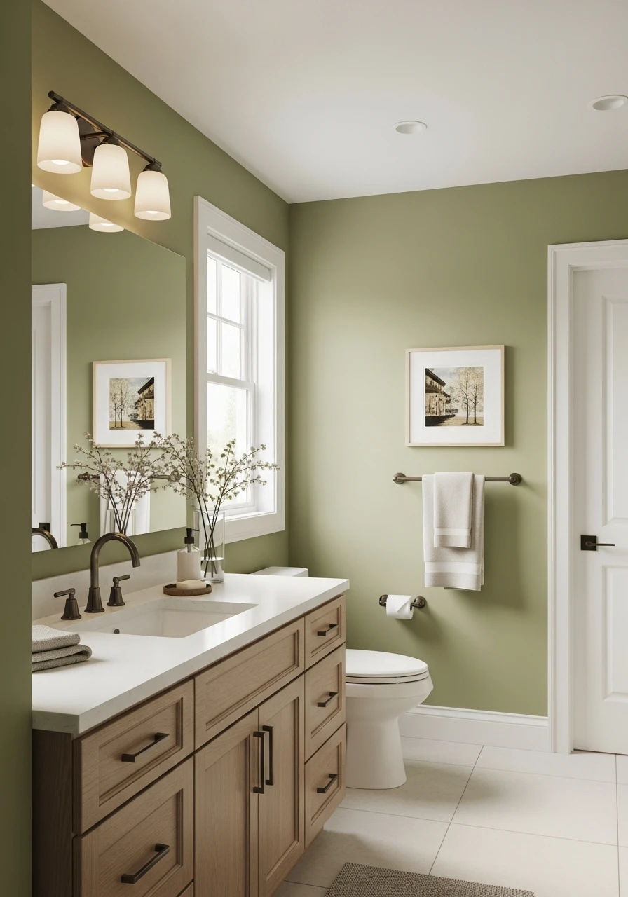 Pale Olive Sophistication