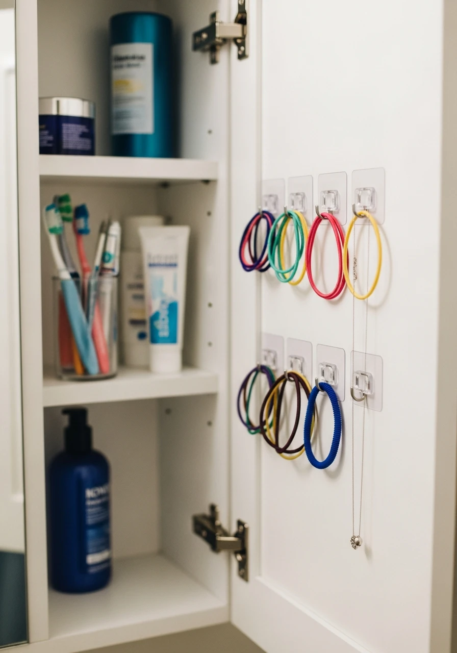 Hooks Inside Cabinet - 50 Genius Bathroom Storage Ideas That Look Expensive