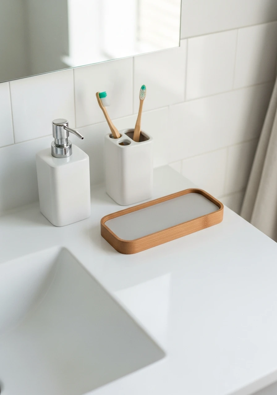 Display Only Essentials - 50 Genius Bathroom Storage Ideas That Look Expensive